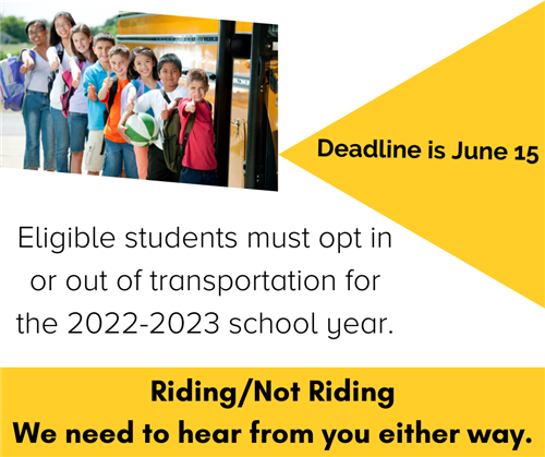 Transportation Reminder 